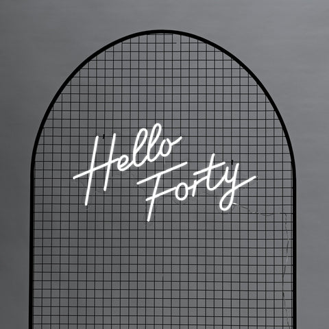 Neon Sign - Hello Forty