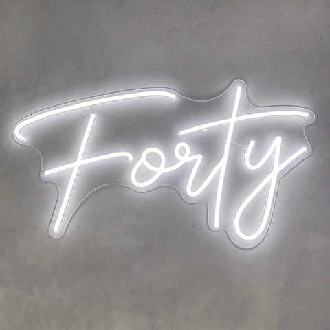 Neon Sign - Forty