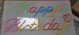 Neon Sign - Multi Coloured Happy Birthday