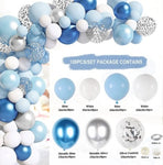 Light Blue Theme Balloon Garland Arch Kit