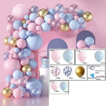 Light Pink Blue Theme Balloon Garland Arch Kit