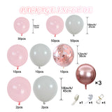 Balloon Garland Kit- soft pink and blue theme balloons