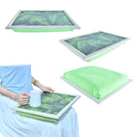 Green Leaves Bean Bag Lap Tray - Perfect for TV Dinners & Breakfast in Bed