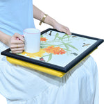 Spring Blossom Bean Bag Lap Tray: Perfect for TV Dinners and Breakfast in Bed