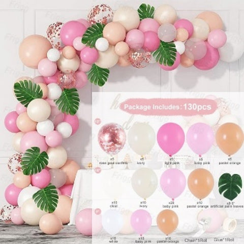 Pink Tropical Balloon Garland Arch Kit