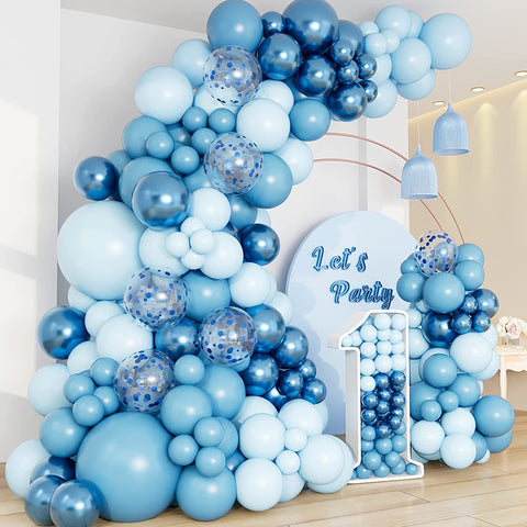 Balloon Garland Kit- Aqua blue balloons