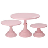 3 Pcs Cake Stands- Light Pink