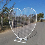 Heart Shape Backdrop stand With Mesh