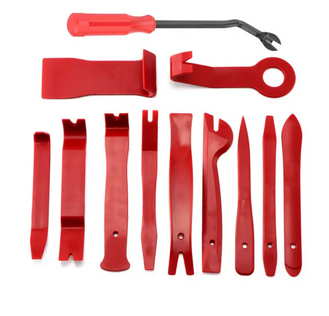 12pcs car panel and window removal tool kit  durable, portable, and scratch-free