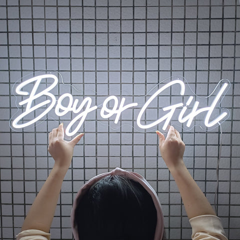 Neon Sign - Boy or Girl