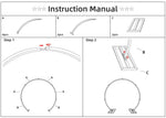 Round Arch Shape Backdrop stand