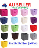 Foldable Folding Storage Cube Storage Box Bookcase Fabric Cubes Toy Organiser-AU