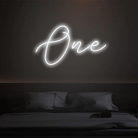 Neon Sign - One