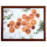 Bean Bag Lap Tray Table TV Dinner Stable Table Breakfast Serving Tray Laptray - Design # Orange Art