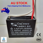 CBB61 2.5uF 450V Capacitor Appliances Ceiling Fan Starting Capacitor - AU