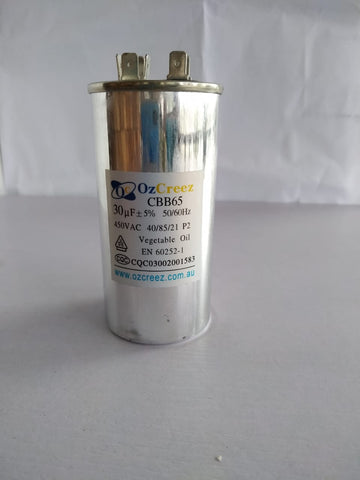 Original CBB65 30uF 450VAC Air Conditioner Compressor Motor Run Capacitor