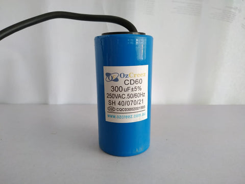 300uF 250VAC / 450VAC CD60 AC Motor Capacitor Starting Run Capacitor - AU Stock