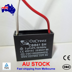 CBB61 3uF 450V Capacitor Appliances Ceiling Fan Starting Capacitor - AU