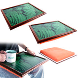 Bean Bag Lap Tray Table TV Dinner Stable Table Breakfast Serving Tray Laptray - Design # Tropical Leaves