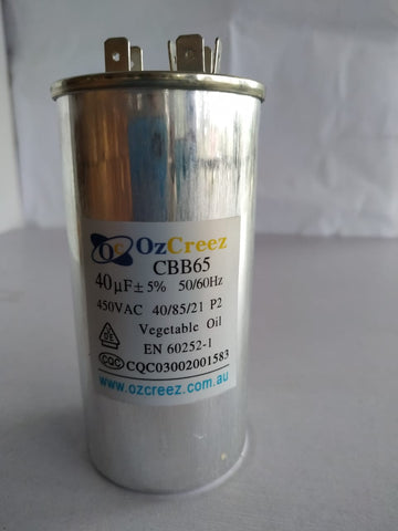 Original CBB65 40uF 450VAC Air Conditioner Compressor Motor Run Capacitor