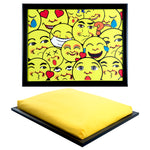 Bean Bag Lap Tray Table TV Dinner Stable Table Breakfast Serving Tray Laptray - Design # Emojis