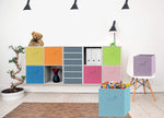 Foldable Folding Storage Cube Storage Box Bookcase Fabric Cubes Toy Organiser-AU