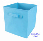 Foldable Folding Storage Cube Storage Box Bookcase Fabric Cubes Toy Organiser-AU