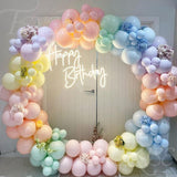 Balloon Garland Arch Chain Matte Rainbow Balloons Arch