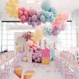 Balloon Garland Arch Chain Matte Rainbow Balloons Arch