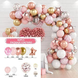 Rose Gold Balloon Garland Rose Gold Birthday Decor Balloons Arch Kit Garlands