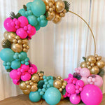 Rose Red Tropical Balloon Garland Arch Kit