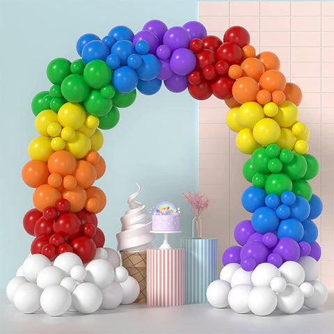 Rainbow Balloons Garland Kit