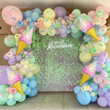 Balloon Garland Arch Chain Matte Rainbow Balloons Arch