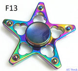 Gyro Hand Fidget Spinner Rainbow Colorful Anti-Anxiety Toy Zinc Alloy Hot Wheels (F13)