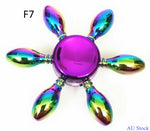 Gyro Hand Fidget Spinner Rainbow Colorful Anti-Anxiety Toy Zinc Alloy Hot Wheels