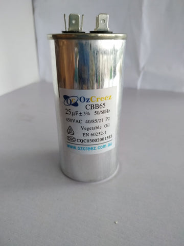 Original CBB65 25uF 450VAC Air Conditioner Compressor Motor Run Capacitor