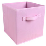 Foldable Folding Storage Cube Storage Box Bookcase Fabric Cubes Toy Organiser-AU