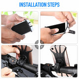 360° Rotation Mobile Phone Holder Handlebar Mount for Bike Bicycle Motorcycle AU