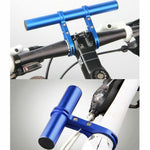 Bike Handlebar Extender Flashlight Holder Bicycle Extension Mount Bracket